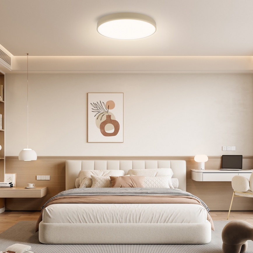 Brilagi - LED-himmennettävä kattovalaisin POOL LED/60W/230V 3000-6000K halkaisija 50 cm beige + kaukosäädin