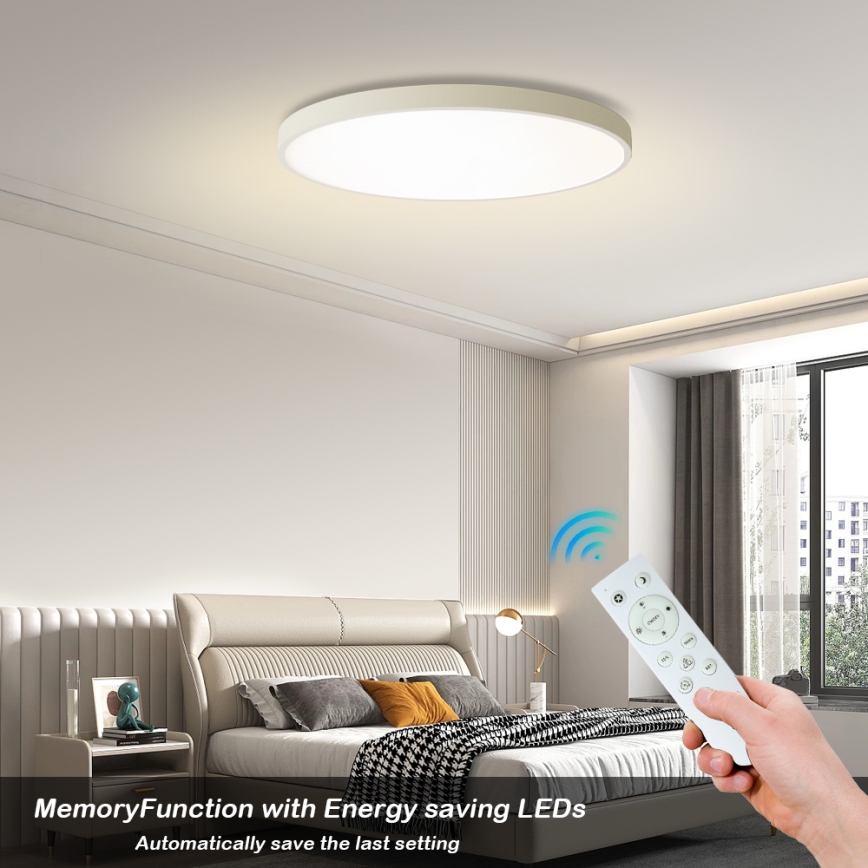 Brilagi - himmennettävä LED-kattovalaisin POOL SMART LED/100W/230V 3000-6000K halkaisija 80 cm Wi-Fi Tuya valkoinen + kaukosäädin