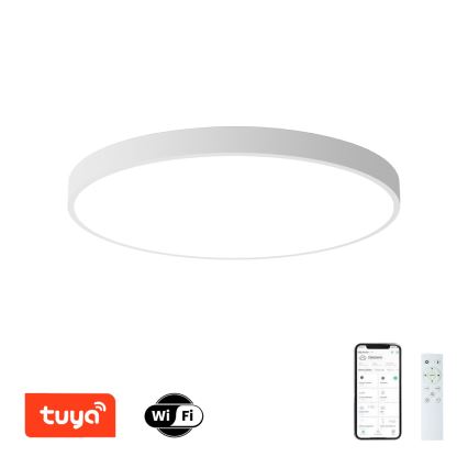 Brilagi - himmennettävä LED-kattovalaisin POOL SMART LED/100W/230V 3000-6000K halkaisija 80 cm Wi-Fi Tuya valkoinen + kaukosäädin