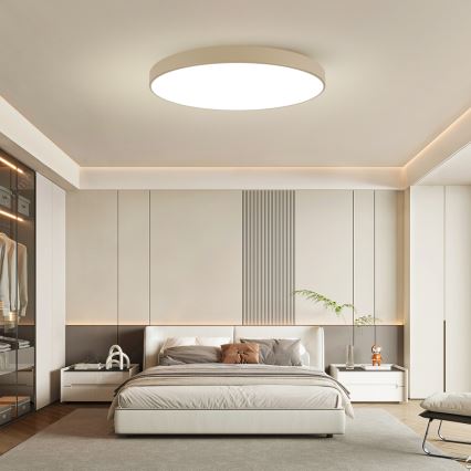 Brilagi - POOL SMART himmennettävä LED-kattovalaisin LED/128W/230V 3000-6000K 100 cm beige Wi-Fi Tuya + kaukosäädin