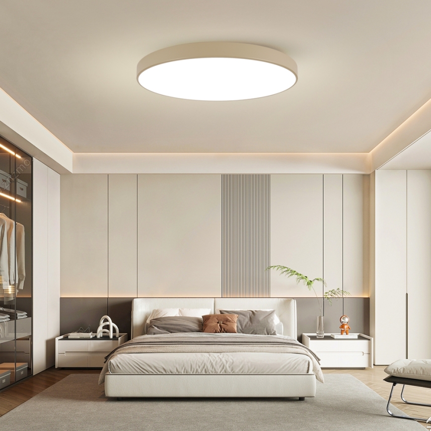 Brilagi - POOL SMART himmennettävä LED-kattovalaisin LED/128W/230V 3000-6000K 100 cm beige Wi-Fi Tuya + kaukosäädin