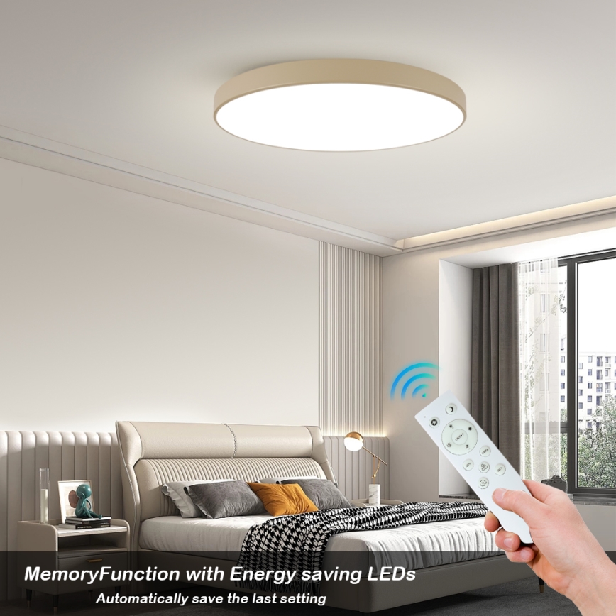 Brilagi - POOL SMART himmennettävä LED-kattovalaisin LED/128W/230V 3000-6000K 100 cm beige Wi-Fi Tuya + kaukosäädin