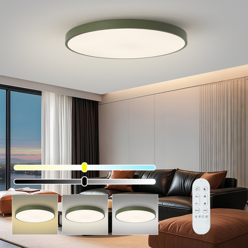 Brilagi - LED-himmennettävä valaisin POOL SMART LED/128W/230V halkaisija 100 cm 3000–6000K Wi-Fi Tuya + kaukosäädin vihreä