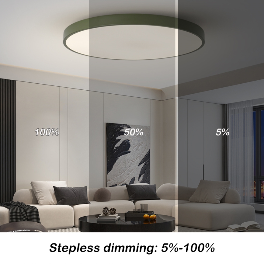 Brilagi - LED-himmennettävä valaisin POOL SMART LED/128W/230V halkaisija 100 cm 3000–6000K Wi-Fi Tuya + kaukosäädin vihreä
