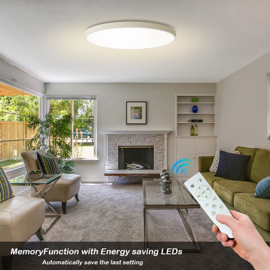 Brilagi - LED-himmennettävä kattovalaisin POOL SMART LED/128W/230V 3000–6000K halkaisija 100 cm Wi-Fi Tuya valkoinen + kaukosäädin