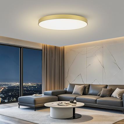 Brilagi - LED-himmennettävä kattovalaisin POOL SMART LED/180W/230V 3000-6000K 120 cm kultainen Wi-Fi Tuya + kaukosäädin