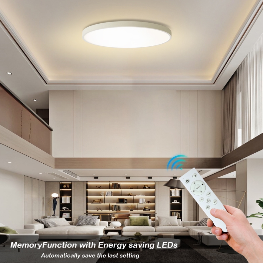 Brilagi - LED-himmennettävä kattovalaisin POOL SMART LED/180W/230V 3000-6000K halkaisija 120 cm Wi-Fi Tuya valkoinen + kaukosäädin