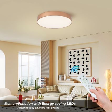 BRILAGI - Himmennettävä LED-kattovalaisin POOL SMART LED/60W/230V 3000-6000K halkaisija 50 cm Wi-Fi Tuya pronssinvärinen + kaukosäädin