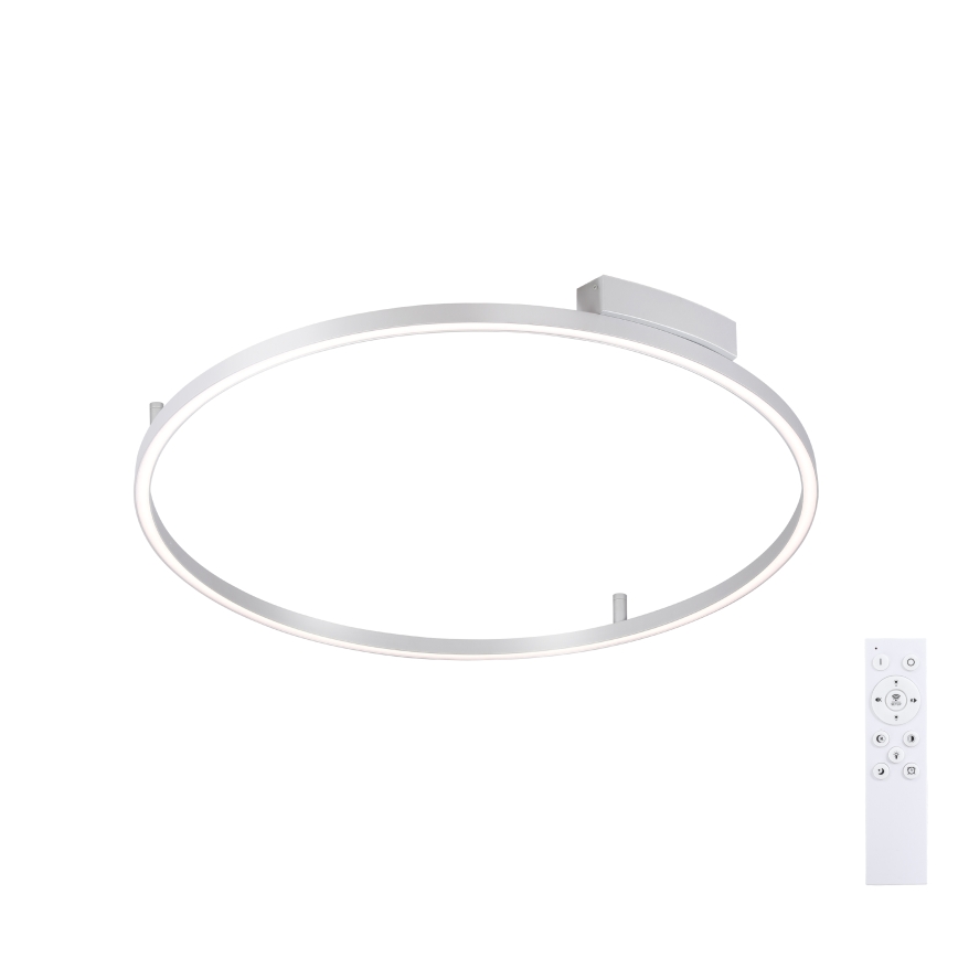 Brilagi - Himennettävä LED-kattovalaisin PORTOFINO LED/60W/230V 3000-6000K halkaisija 80 cm hopeanvärinen + kaukosäädin