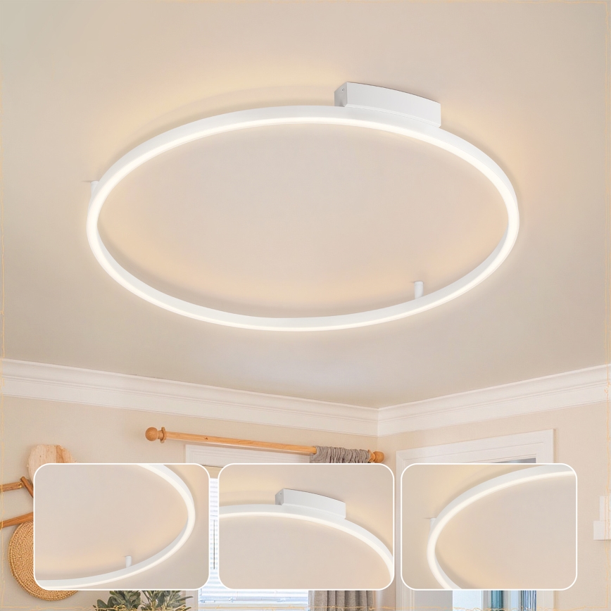 Brilagi - himmennettävä LED-kattovalaisin PORTOFINO LED/60W/230V 3000–6000K Ø 80 cm, valkoinen + kaukosäädin