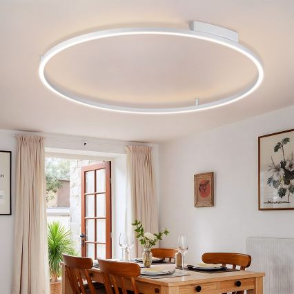 Brilagi - Himmennettävä LED-katto­valaisin PORTOFINO LED/85W/230V 3000-6000K halkaisija 120 cm hopea + kaukosäädin