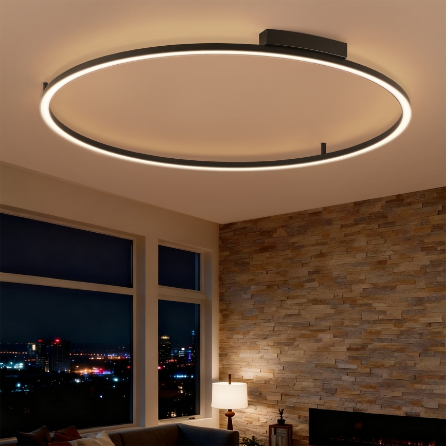 Brilagi - Himennettävä LED-kattovalaisin PORTOFINO LED/85W/230V 3000-6000K halkaisija 120 cm musta + kaukosäädin