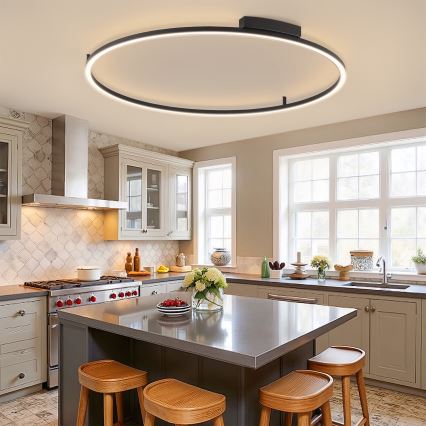 Brilagi - Himennettävä LED-kattovalaisin PORTOFINO LED/85W/230V 3000-6000K halkaisija 120 cm musta + kaukosäädin