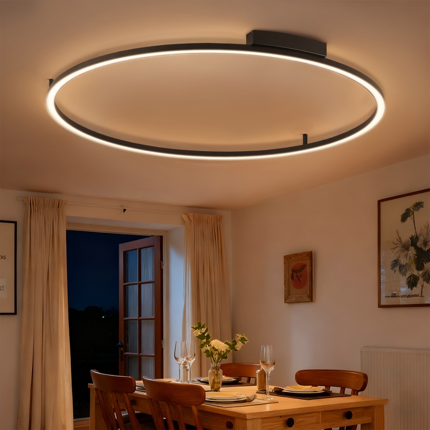 Brilagi - Himennettävä LED-kattovalaisin PORTOFINO LED/85W/230V 3000-6000K halkaisija 120 cm musta + kaukosäädin