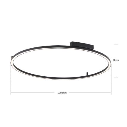 Brilagi - Himennettävä LED-kattovalaisin PORTOFINO LED/85W/230V 3000-6000K halkaisija 120 cm musta + kaukosäädin
