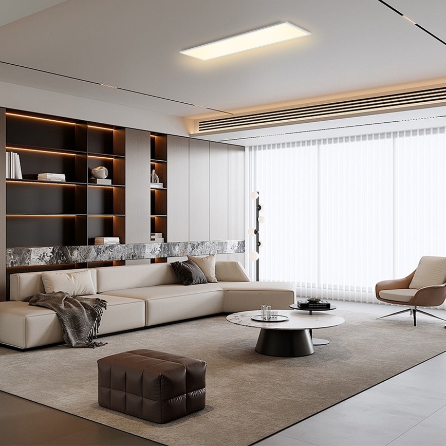 Brilagi - LED Himennettävä kattovalaisin SLIMFRAME LED/58W/230V 120x30 cm 3000-6000K valkoinen + kaukosäädin