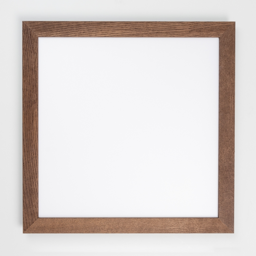 Brilagi - himmennettävä LED-kattovalaisin SLIMFRAME WOOD LED/58W/230V 64x64 cm 3000-6000K tummanruskea + kauko-ohjain