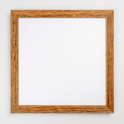 Brilagi - Himmennettävä LED-kattovalaisin SLIMFRAME WOOD LED/58W/230V 64x64 cm 3000-6000K ruskea + kaukosäädin
