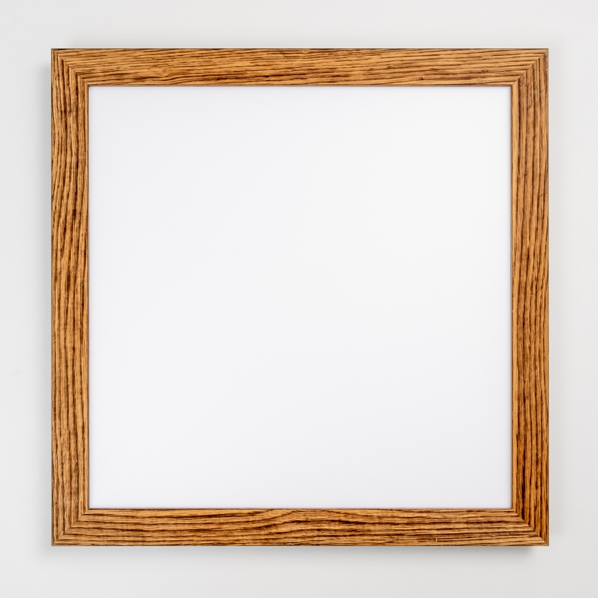 Brilagi - Himmennettävä LED-kattovalaisin SLIMFRAME WOOD LED/58W/230V 64x64 cm 3000-6000K ruskea + kaukosäädin
