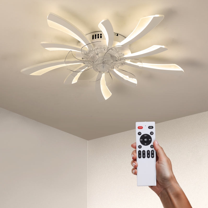 Brilagi - LED himmennettävä kattovalaisin tuulettimella LED/50W/230V 3000-6500K valkoinen + kaukosäädin