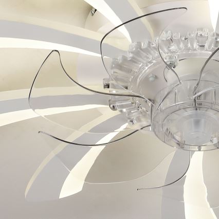 Brilagi - LED himmennettävä kattovalaisin tuulettimella LED/50W/230V 3000-6500K valkoinen + kaukosäädin