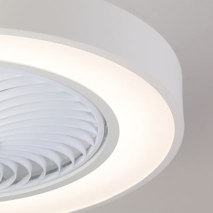 Brilagi - LED-himennettävä kattovalaisin tuulettimella LED/30W/230V 3000-6500K halkaisija 50 cm valkoinen + kaukosäädin