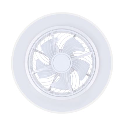 Brilagi - LED-himennettävä kattovalaisin tuulettimella LED/30W/230V 3000-6500K halkaisija 50 cm valkoinen + kaukosäädin