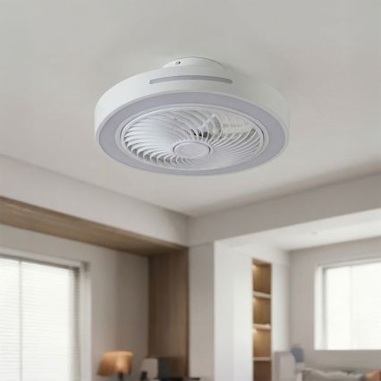 Brilagi - himmennettävä LED-kattovalaisin tuulettimella LED/38W/230V 3000-6500K halkaisija 46 cm valkoinen + kaukosäädin