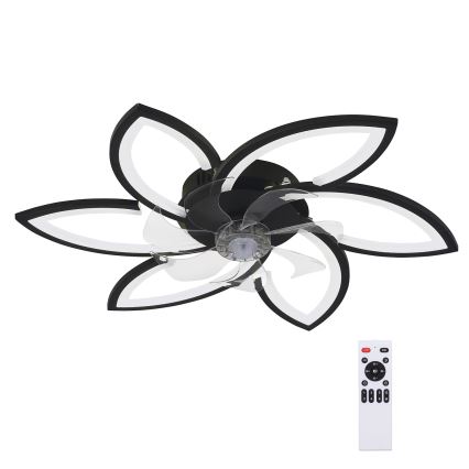 Brilagi - LED himmennettävä kattovalaisin tuulettimella LED/50W/230V 3000-6500K musta + kaukosäädin