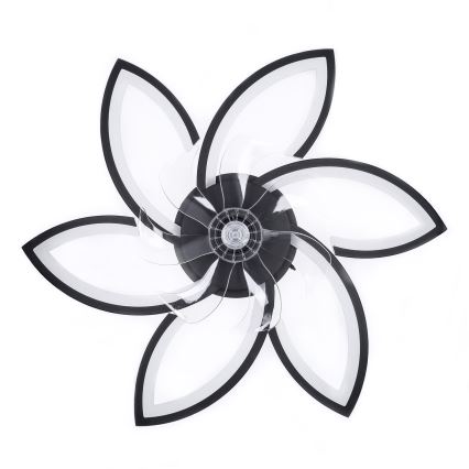Brilagi - LED himmennettävä kattovalaisin tuulettimella LED/50W/230V 3000-6500K musta + kaukosäädin