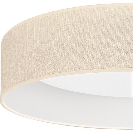 Brilagi - LED-himmennettävä kattovalaisin VELVET SMARTIX STARS LED/24W/230V 3000–6000 K, halkaisija 45 cm, kermanvalkoinen, Wi‑Fi Tuya Beacon + kaukosäädin