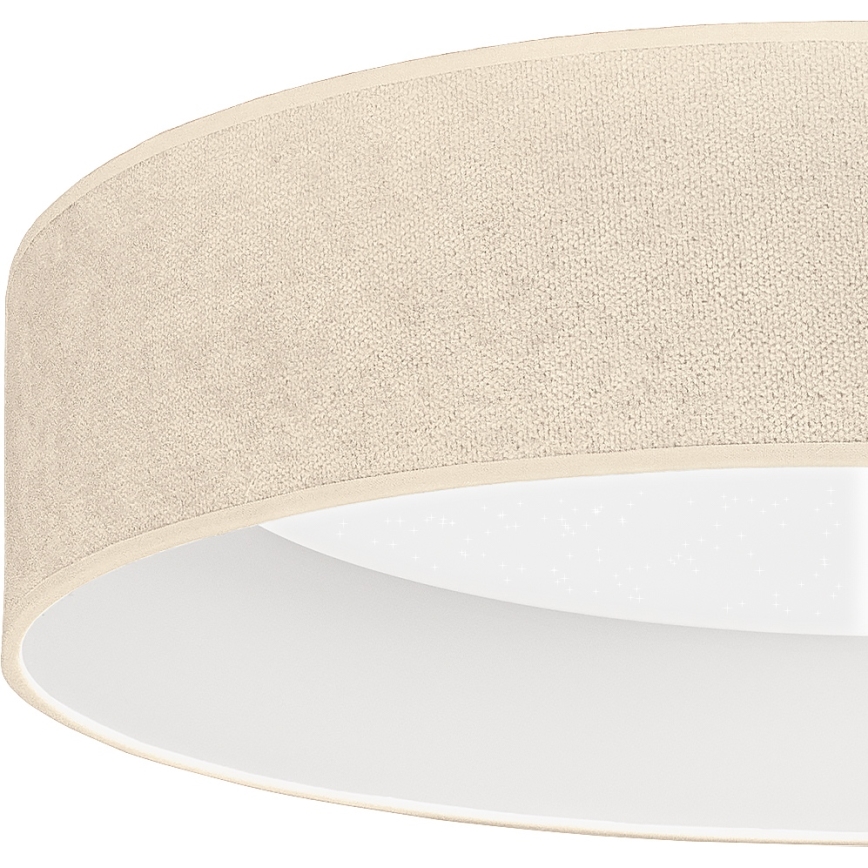 Brilagi - LED-himmennettävä kattovalaisin VELVET SMARTIX STARS LED/24W/230V 3000–6000 K, halkaisija 45 cm, kermanvalkoinen, Wi‑Fi Tuya Beacon + kaukosäädin