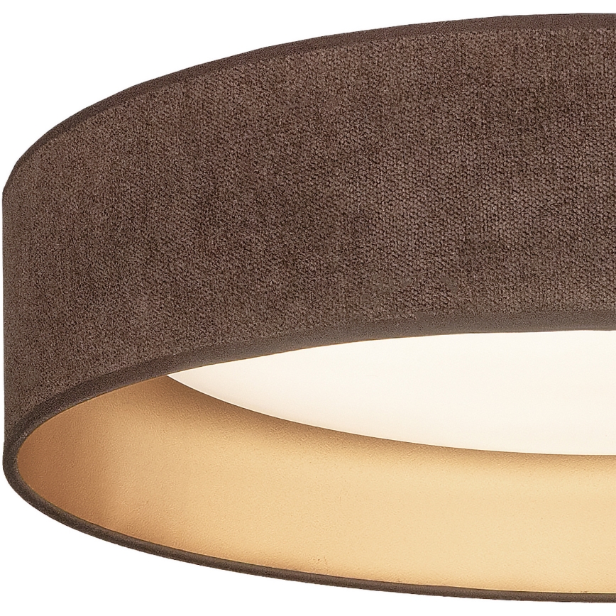 Brilagi - himmennettävä LED-kattovalaisin VELVET SMARTIX LED/24W/230V 3000-6000K halkaisija 45 cm ruskea/kultainen Wi-Fi Tuya Beacon + kaukosäädin