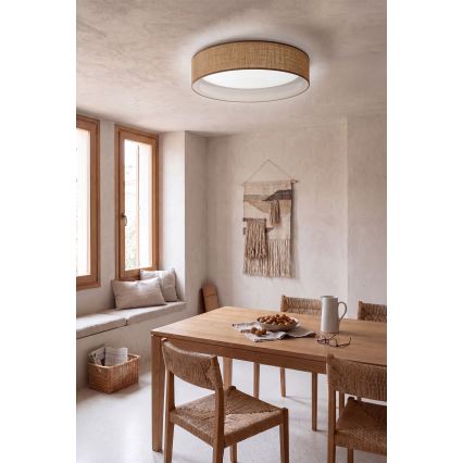 BRILAGI - LED-himmennettävä kattovalaisin VELVET SMARTIX LED/36W/230V 3000-6000K halkaisija 55 cm beige Wi-Fi Tuya Beacon + kaukosäädin