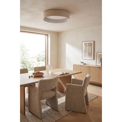 Brilagi - LED-himmennettävä kattovalaisin VELVET SMART VARI LED/24W/230V 3000-6500K halkaisija 45 cm kermanvärinen + kaukosäädin