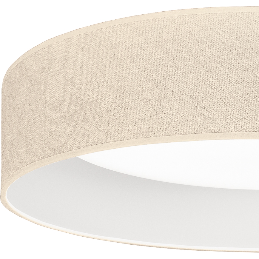 Brilagi - LED-himmennettävä kattovalaisin VELVET SMART VARI LED/24W/230V 3000-6500K halkaisija 45 cm kermanvärinen + kaukosäädin