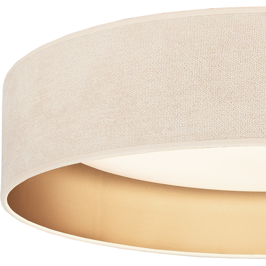 Brilagi - LED-himmennettävä kattovalaisin VELVET SMART VARI LED/24W/230V 3000-6500K halkaisija 45 cm kerma/kultainen + kaukosäädin