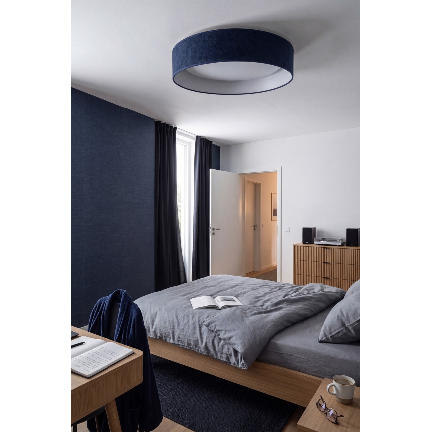 Brilagi - Himmennettävä LED-kattovalaisin VELVET SMART VARI LED/24W/230V 3000-6500K halkaisija 45 cm sininen + kaukosäädin