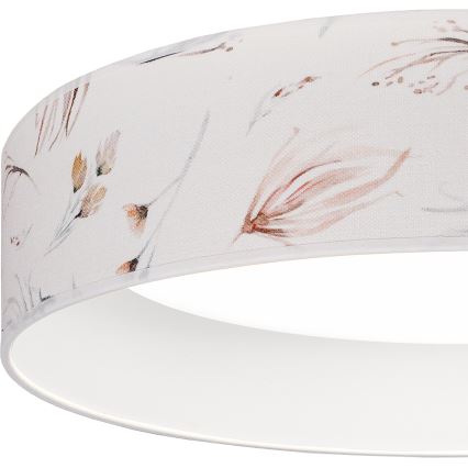 Brilagi - LED-himmennettävä kattovalaisin VELVET SMART VARI LED/36W/230V 3000-6500K halkaisija 55 cm valkoinen/kukat + kaukosäädin