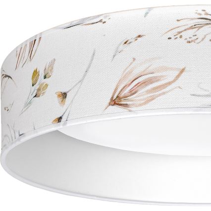 Brilagi - LED-himmennettävä kattovalaisin VELVET SMART VARI LED/36W/230V 3000-6500K halkaisija 55 cm valkoinen/kukat + kaukosäädin