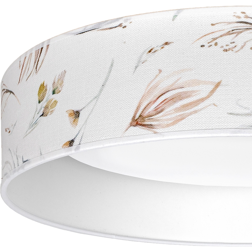 Brilagi - LED-himmennettävä kattovalaisin VELVET SMART VARI LED/36W/230V 3000-6500K halkaisija 55 cm valkoinen/kukat + kaukosäädin