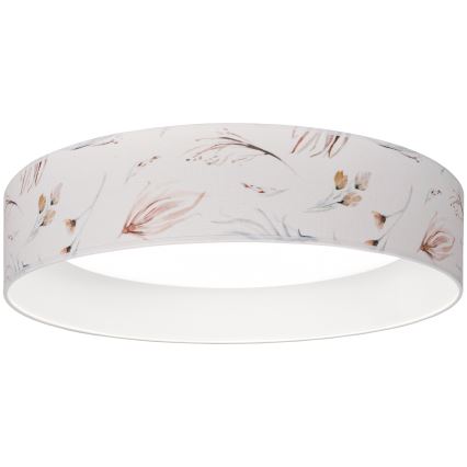 Brilagi - LED-himmennettävä kattovalaisin VELVET SMART VARI LED/36W/230V 3000-6500K halkaisija 55 cm valkoinen/kukat + kaukosäädin