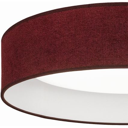 BRILAGI - himmennettävä LED-kattovalaisin VELVET SMART VARI LED/36W/230V 3000-6500K Ø 55 cm viininpunainen + kaukosäädin