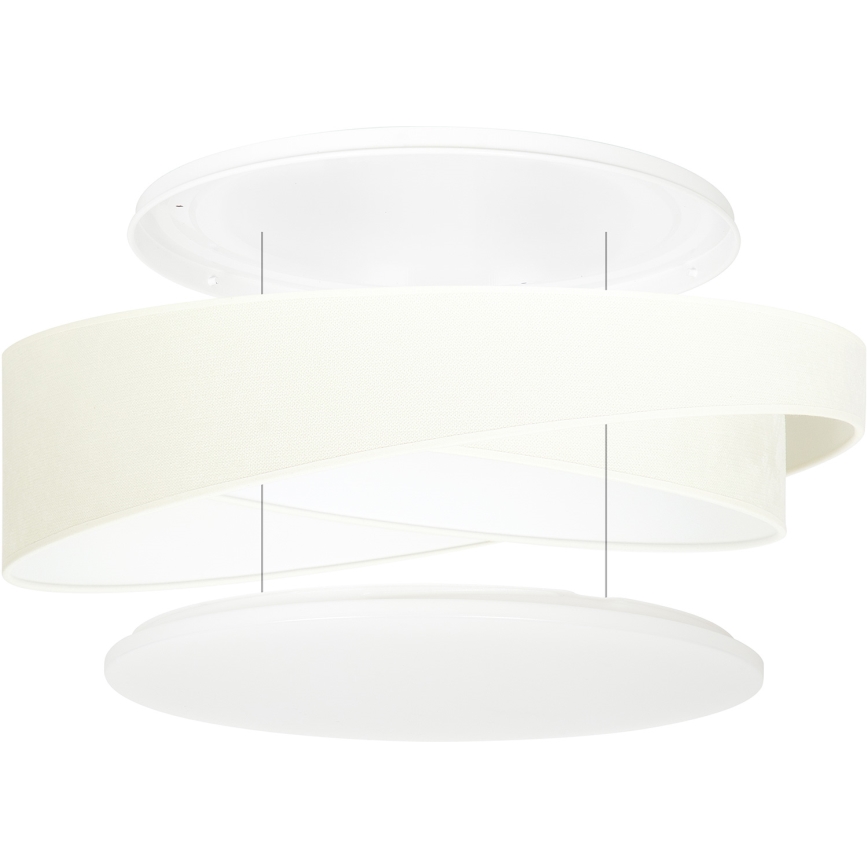 BRILAGI - LED himmennettävä kattovalaisin VELVET TWIST LED/36W/230V 3000-6000K halkaisija 65 cm Wi-Fi Tuya Beacon beige + kaukosäädin
