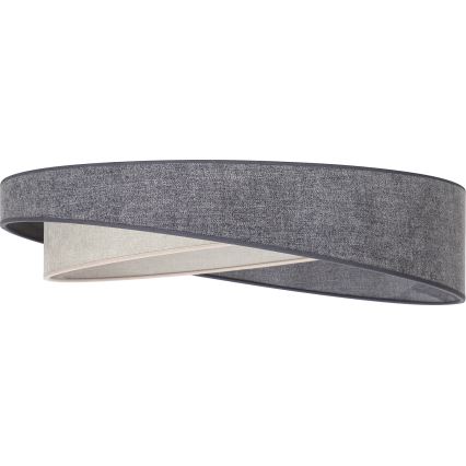 BRILAGI - Himmennettävä kattovalaisin VELVET TWIST LED/36W/230V 3000-6000K Ø 65 cm Wi-Fi Tuya Beacon harmaa/kerma + kaukosäädin