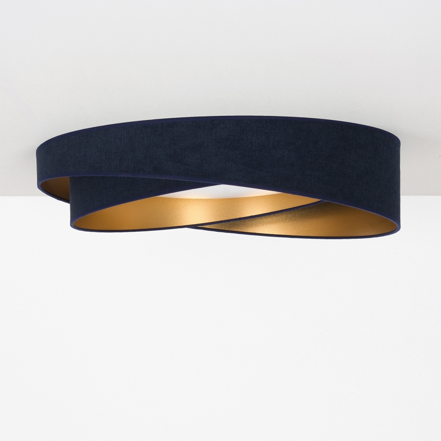 BRILAGI - himmennettävä kattovalaisin VELVET TWIST LED/36W/230V 3000–6000K halkaisija 65 cm Wi-Fi Tuya Beacon sininen/kultainen + kauko-ohjain