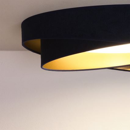 BRILAGI - himmennettävä kattovalaisin VELVET TWIST LED/36W/230V 3000–6000K halkaisija 65 cm Wi-Fi Tuya Beacon sininen/kultainen + kauko-ohjain