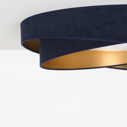 BRILAGI - himmennettävä kattovalaisin VELVET TWIST LED/36W/230V 3000–6000K halkaisija 65 cm Wi-Fi Tuya Beacon sininen/kultainen + kauko-ohjain