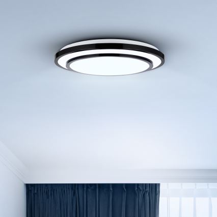 Brilagi - Himmennettävä LED-kattovalaisin LUCIANO LED/48W/230V 3000-6500K ø 39 cm musta + kauko-ohjaus