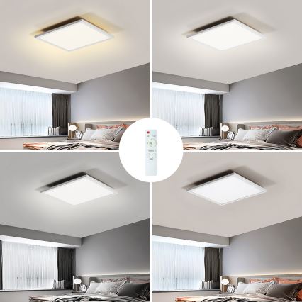 Brilagi - Himmennettävä LED-kattovalaisin SLIMFRAME LED/25W/230V 30x30 cm 3000-6000K valkoinen + kauko-ohjaus